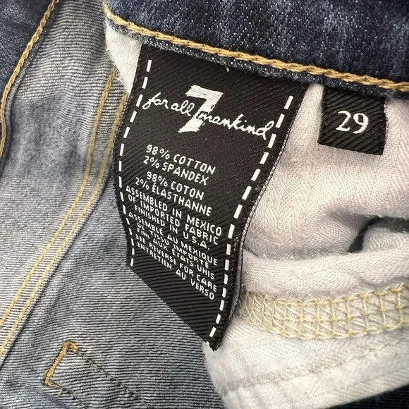 7 For All Mankind Jeans Women’s Size 29 The Skinny Medium Wash - Picture 5 of 5